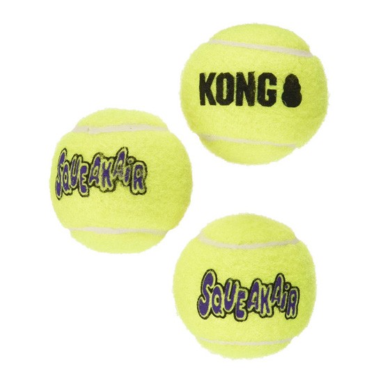 Kong squeaker tennis ball (3 pack) medi