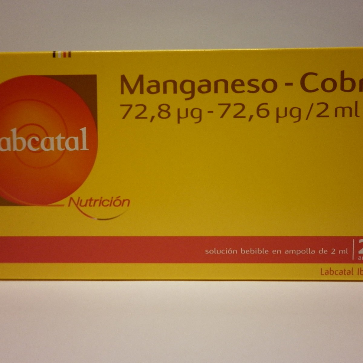 LABCATAL 12 MANGANESO COBRE 28 AMPOLLAS