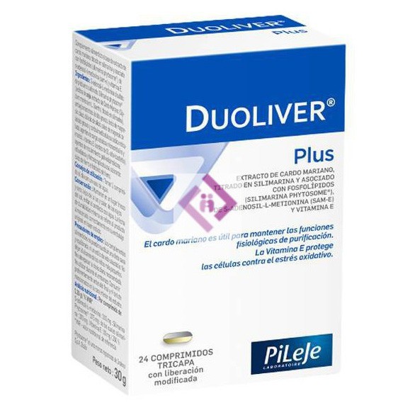 Pileje duoliver plus 24 comprimidos