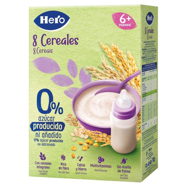 Hero Baby papilla 8 cereales 340g